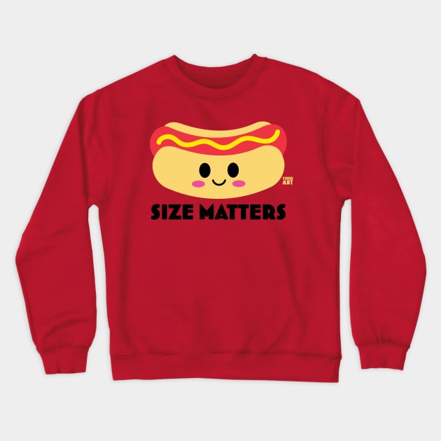 SIZE MATTERS Crewneck Sweatshirt by toddgoldmanart